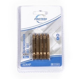 Centurion® ProTask 50mm Titanium Coated No.2 Pozi Screwdriver Bit Set