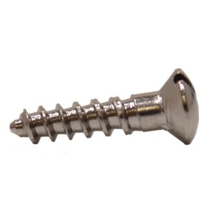CenturionĀ® 5/8" x 6 CP Slotted Brass Woodscrews with Raised Head (200)