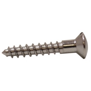 CenturionĀ® 1" x 8 CP Slotted Brass Woodscrews with Raised Head (200)