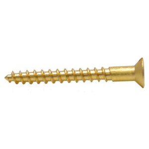 CenturionĀ® 1 1/2" x 8 SC Slotted Brass Woodscrews with Countersunk Head (200)