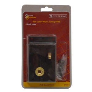 Centurion® Rim Latches, Black, 105mm x 80mm