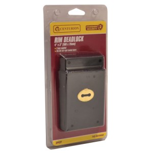 Centurion® Rim Deadlocks, Black, 105mm x 80mm