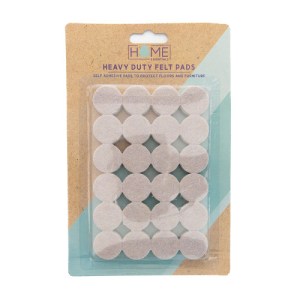 Home EssentialsĀ® Heavy Duty 25mm Felt Pads - 48 Pack