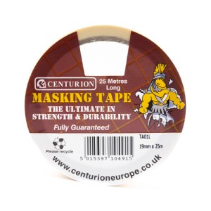 Centurion® Masking Tape 19mm x 25m Roll