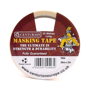 Centurion® Masking Tape 38mm x 25m Roll
