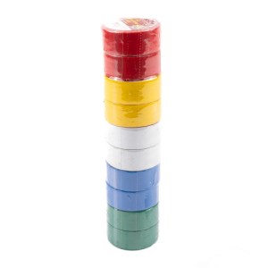 Centurion® Insulating PVC Tape, Assorted Colours, 19mm x 4.5m