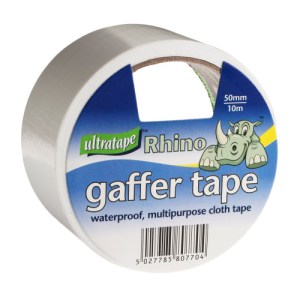 Centurion® White Gaffer Tape 50mm x 10m Roll