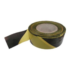 Centurion® Black/Yellow Striped Tape, Non Adhesive (70mm x 500m)