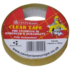 Centurion® Clear Tape, 18mm x 50m