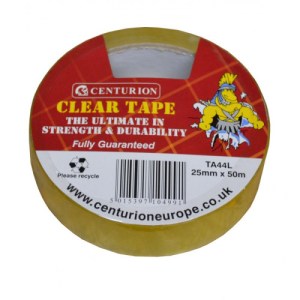 Centurion® Clear Tape, 24mm x 50m