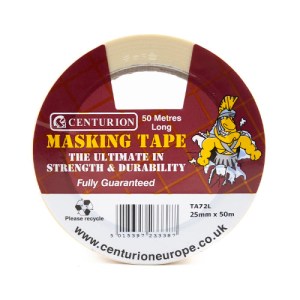 Centurion® Masking Tape 25mm x 50m Roll