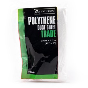 Centurion® General Polythene Dust Sheet, 12' x 9'/ 3.6m x 2.7m