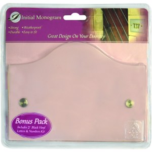 Initial MonogramĀ® Glass Effect Shaped Plaque