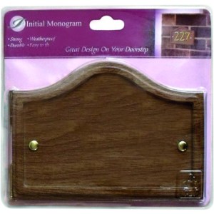 Initial MonogramĀ® Wood Effect Shaped Plaque