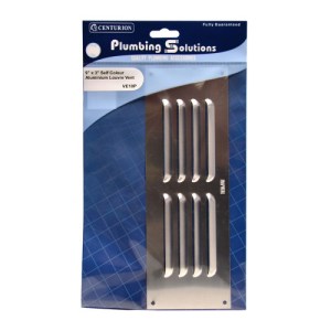 Plumbing Solutions® Aluminium Louvred Vent, 229 x 76mm
