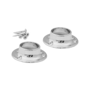 CenturionĀ® 19mm (3/4") CP Wardrobe Rod Sockets