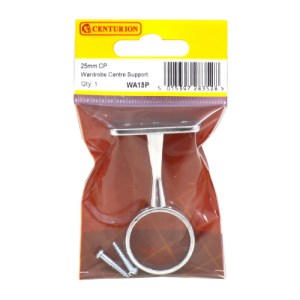 CenturionĀ® 25mm (1") CP Wardrobe Centre Supports