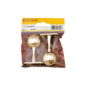 CenturionĀ® 19mm (3/4") EB Wardrobe End Supports (Pack of 2)
