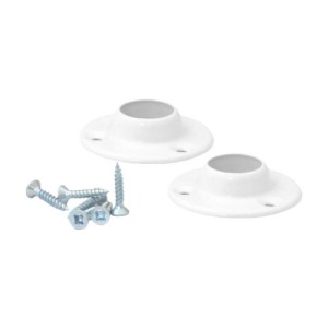 CenturionĀ® 19mm (3/4") WH Wardrobe Rod Sockets