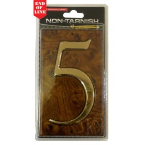 CenturionĀ® Walnut/Gold Numbered Plaque 5