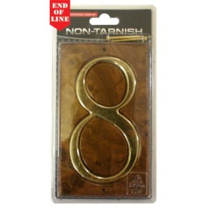 CenturionĀ® Walnut/Gold Numbered Plaque 8