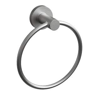 ROTHLEY Round Towel Ring Brushed Silver 155mm