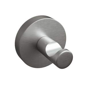 ROTHLEY Round Robe Hook Brushed Silver