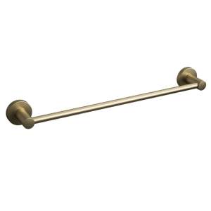 ROTHLEY Round Towel Rail 450mm Satin Brass