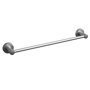 ROTHLEY Round Towel Rail 450mm Brushed Silver
