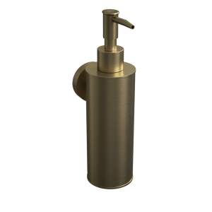 ROTHLEY Round Soap Dispenser 180ml Satin Brass