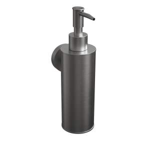 ROTHLEY Round Soap Dispenser 180ml Brush Silver