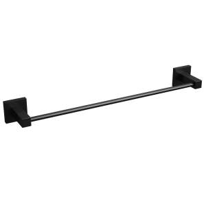 ROTHLEY Square Towel Rail 450mm Matt Black