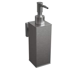 ROTHLEY Square Soap Dispenser 180ml Brush Silver