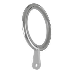 ROTHLEY Curtain Rings Box Of 10 Brushed Silver