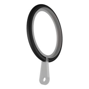ROTHLEY Curtain Rings Box Of 10 Matt Black