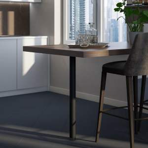 ROTHLEY 60mm x 870mm Matt Black - Worktop Support Leg