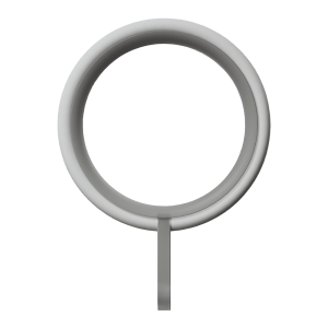 ROTHLEY Curtain Rings Box Of 10 Matt White