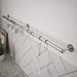 ROTHLEY Utensil Rail Kit 19mm x 1000mm Brushed Stainless Steel