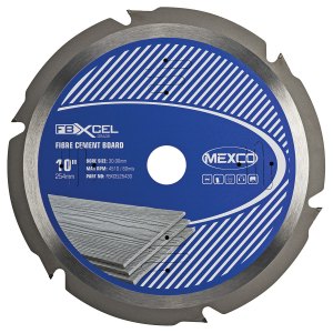 MEXCO 254 X 2.4mm X 6t Fibre Cement Board Pcd Blade