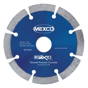 MEXCO 115mm Concrete X10 Grade