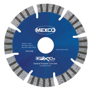 MEXCO 115mm Concrete X10 Grade (15mm Segment Height)