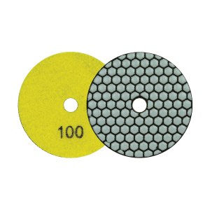 MEXCO 100 Grit Diamond Polishing Pad Yellow Dry Use