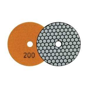 MEXCO 200 Grit Diamond Polishing Pad Orange Dry Use