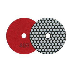MEXCO 400 Grit Diamond Polishing Pad Red Dry Use