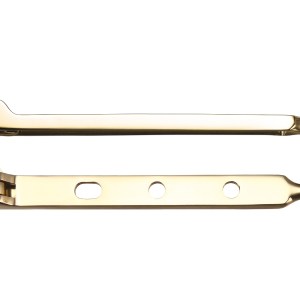 FULTON & BRAY Bulb End Casement Stay 8" Polished Brass
