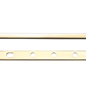 FULTON & BRAY Bulb End Casement Stay 10" Polished Brass
