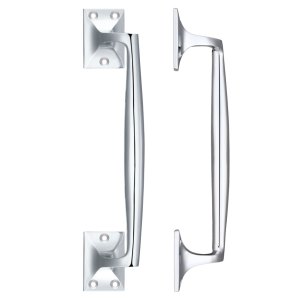 FULTON & BRAY Cast Brass Pull Handle - 250mm Polished Chrome