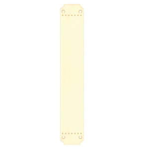 FULTON & BRAY Finger Plate for FB114L and FB114R - 370 x 64mm Polished Brass