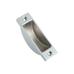 FULTON & BRAY Easyclean Dust Socket for Flush Bolts Wood 62 x 19mm Polished Chrome