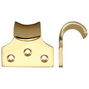 FULTON & BRAY Sash Lift - 51mm x 48mm - Heavy Duty Polished Brass